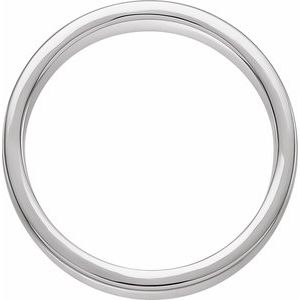 14K White Gold 6 Mm Polished Mens Nugget Patterned Band Size 8.5