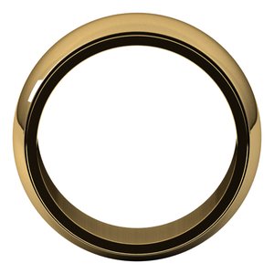 18K Yellow Or White Or Rose Gold Milgrain Stepped-Edge Half Round Band