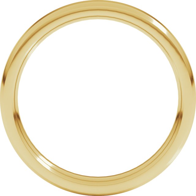 14K Yellow Or White Gold Or Platinum Or Sterling Silver Or Palladium Standard Weight Beveled-Edge Comfort-Fit Band