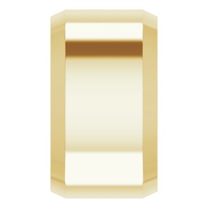 18K Yellow Or White Or Rose Gold Beveled-Edge Comfort-Fit Flat Band