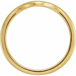 14K Yellow Gold Polished Matching Band Size 7