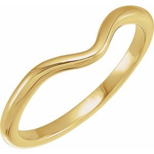 14K Yellow Gold Polished Matching Band Size 7