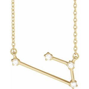 14K Yellow Gold Round 1.7 Mm I1, H+ 16-18 In Polished Natural Diamond Necklace