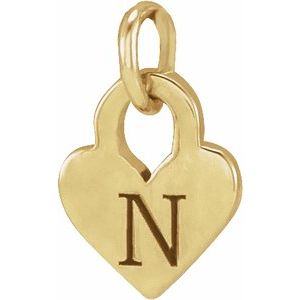 14K Yellow Gold 7.87 X 4.89 Mm Polished Heart Pendant