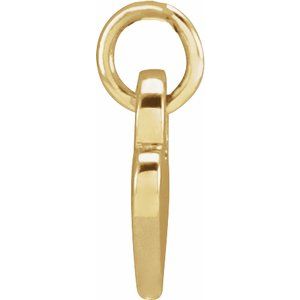 14K Yellow Gold 7.87 X 4.89 Mm Polished Heart Pendant