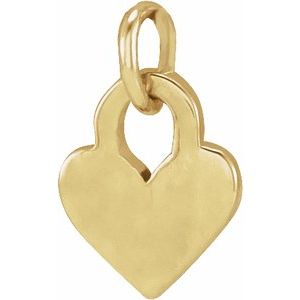 14K Yellow Gold 7.87 X 4.89 Mm Polished Heart Pendant