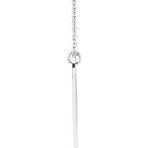 Sterling Silver 20.02 X 17.15 Mm 16-18 In Polished Elongated Heart With Evil Eye Necklace