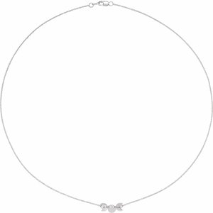 Sterling Silver 17.24 X 10.45 Mm 18 In Polished Triple Goddess Necklace
