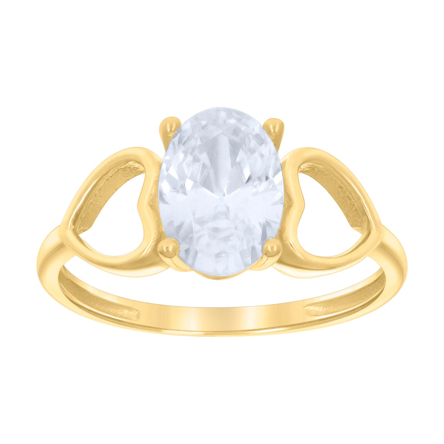 Sterling Silver Yellow-Tone Unisex Princess-Cut Cubic-Zirconia Square Stud Earrings