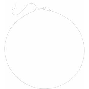 Sterling Silver Spring Ring Adjustable Threader Bead Chain, Length: 16-22 In, Width: 1 Mm