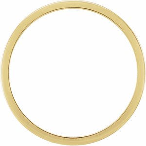 14K Yellow Gold Always Polished Stackable Ring Size 7