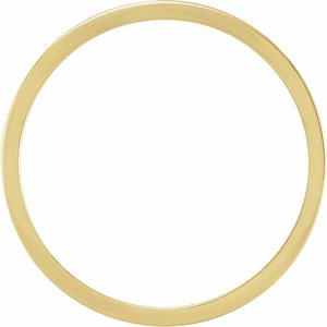 14K Yellow Gold I Love You Polished Stackable Ring Size 8