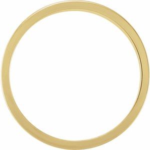 14K Yellow Gold Only You Polished Stackable Ring Size 8