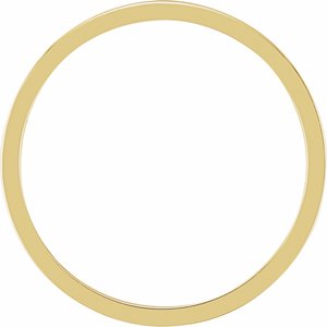14K Yellow Gold Forever Polished Stackable Ring Size 8