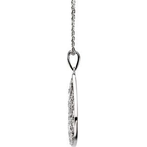 Sterling Silver Round 1.5 Mm  Tear Of Sympathy Necklace, Length: 18 In