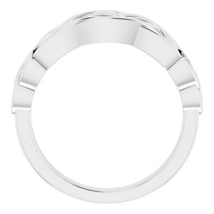 Sterling Silver Polished Celtic-Inspired Ring Size 10