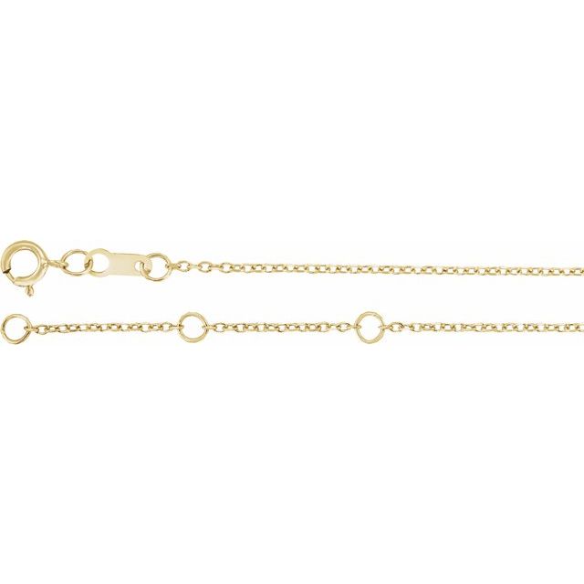 14K Yellow Gold  Round 1 Mm 6 1/2-7 1/2 In I1, G-H Polished .015 Ctw Natural Diamond Angel Wing Bracelet
