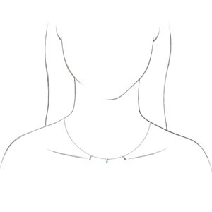 14K Yellow Or White Gold Or Sterling Silver 4 X 2 Mm 16 In Polished Natural Gemstone Articulated Baguette Choker