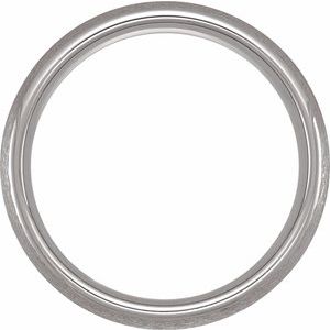 Tungsten 6 mm Half Round Comfort-Fit Satin Band Size 11.5