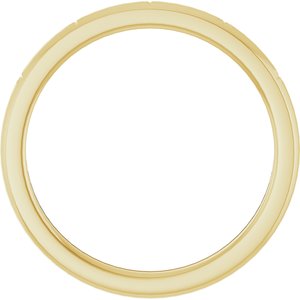 14K Yellow Gold 2.2 Mm Polished Star Stackable Band Size 8