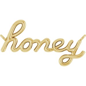 14K Yellow Gold 19.52 X 10.61 Mm 18 In Polished Honey Necklace