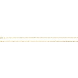 14K Yellow Gold Diamond-Cut Figaro Chain, Length: 18 In, Width: 1.9 Mm