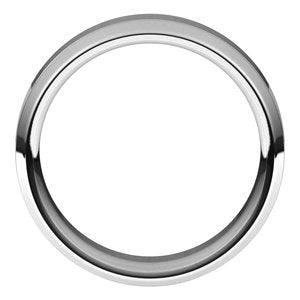 Sterling Silver Polished Grooved Comfort-Fit Beveled-Edge Carved Band With Satin Finish