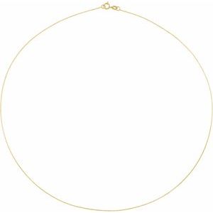 14K Yellow Gold Diamond-Cut Cable Chain, Length: 18 In, Width: .65 Mm