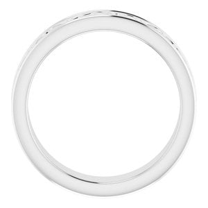 10K Yellow Or White Or Rose Gold Celtic-Inspired Flat Band