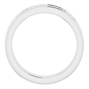 10K Yellow Or White Or Rose Gold Celtic-Inspired Flat Band