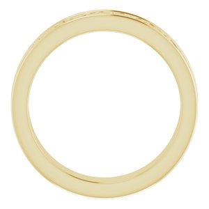 10K Yellow Or White Or Rose Gold Celtic-Inspired Flat Band