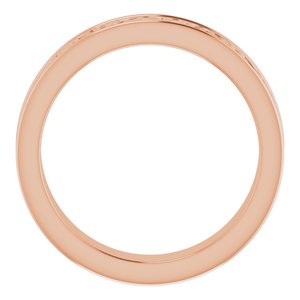 10K Yellow Or White Or Rose Gold Celtic-Inspired Flat Band