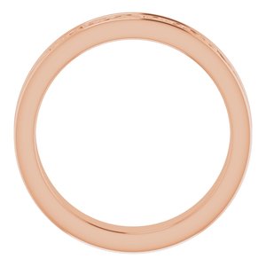 10K Yellow Or White Or Rose Gold Celtic-Inspired Flat Band