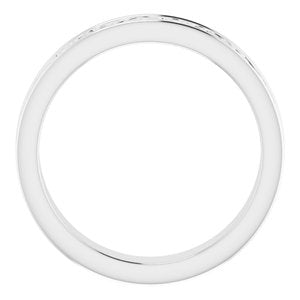 Continuum Sterling Silver Celtic-Inspired Flat Band