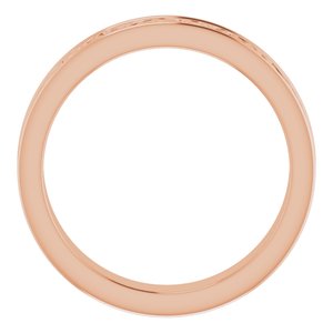 10K Yellow Or White Or Rose Gold Celtic-Inspired Flat Band
