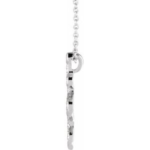 14K White Gold 19.5 X 6.76 Mm 16-18 In Polished Snake Necklace