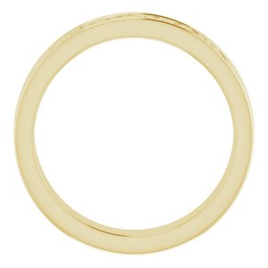 10K Yellow Or White Or Rose Gold Celtic-Inspired Flat Band