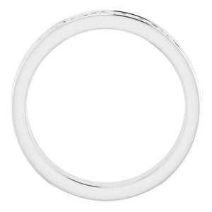 10K Yellow Or White Or Rose Gold Celtic-Inspired Flat Band