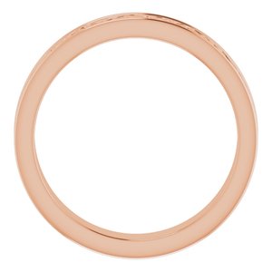 10K Yellow Or White Or Rose Gold Celtic-Inspired Flat Band