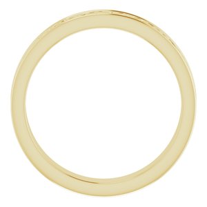 14K Yellow Or White Or Rose Gold Or Sterling Silver Or Platinum Celtic-Inspired Flat Band