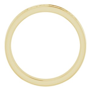 10K Yellow Or White Or Rose Gold Celtic-Inspired Flat Band