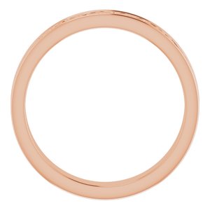 10K Yellow Or White Or Rose Gold Celtic-Inspired Flat Band