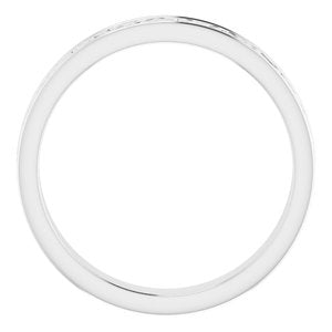 10K Yellow Or White Or Rose Gold Celtic-Inspired Flat Band