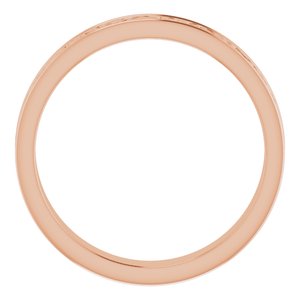 10K Yellow Or White Or Rose Gold Celtic-Inspired Flat Band