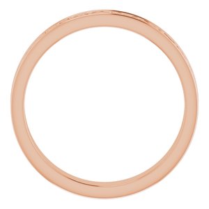 10K Yellow Or White Or Rose Gold Celtic-Inspired Flat Band