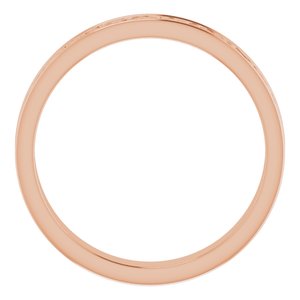 10K Yellow Or White Or Rose Gold Celtic-Inspired Flat Band