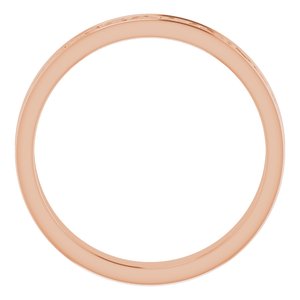 10K Yellow Or White Or Rose Gold Celtic-Inspired Flat Band