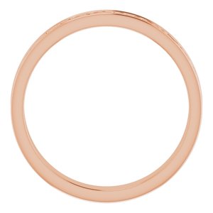 10K Yellow Or White Or Rose Gold Celtic-Inspired Flat Band