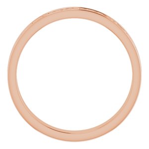 10K Yellow Or White Or Rose Gold Celtic-Inspired Flat Band