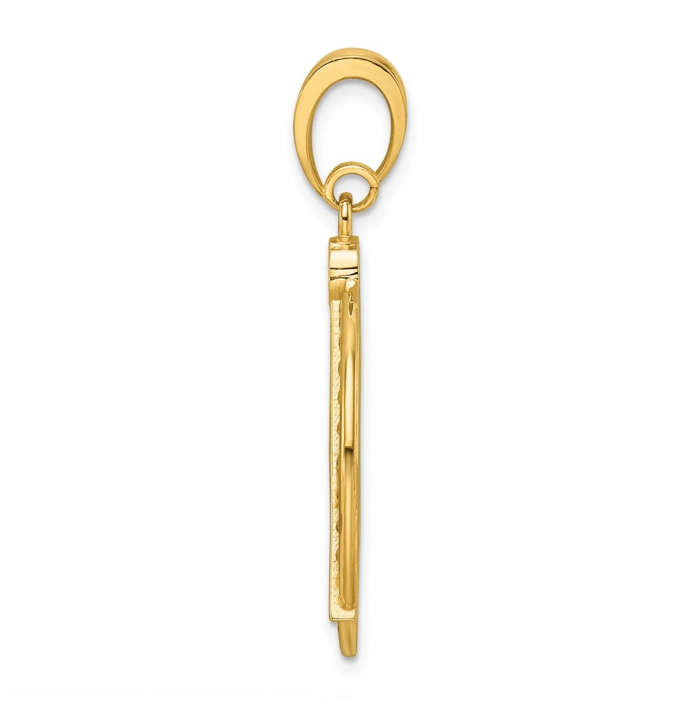 14k Yellow Gold IBGoodman Polished Round 32 Degree Masonic Pendant